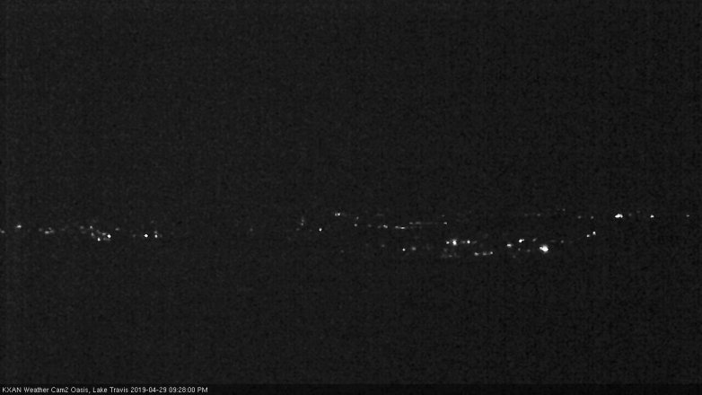 Lake Travis webcam, April 29, 2019 8:30 PM CT