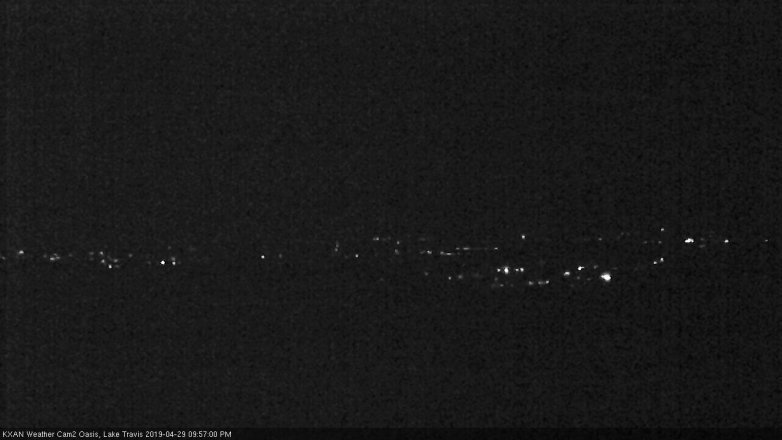Lake Travis webcam, April 29, 2019 9:00 PM CT