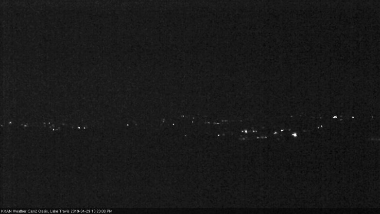 Lake Travis webcam, April 29, 2019 9:25 PM CT