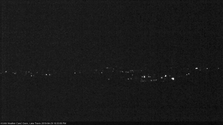 Lake Travis webcam, April 29, 2019 9:35 PM CT