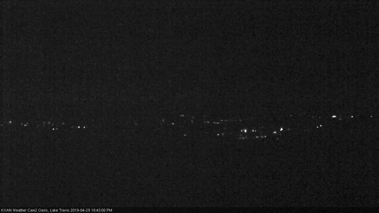 Lake Travis webcam, April 29, 2019 9:45 PM CT