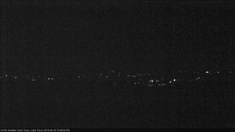 Lake Travis webcam, April 29, 2019 9:50 PM CT