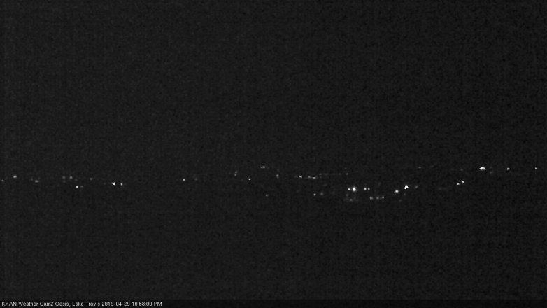 Lake Travis webcam, April 29, 2019 10:00 PM CT