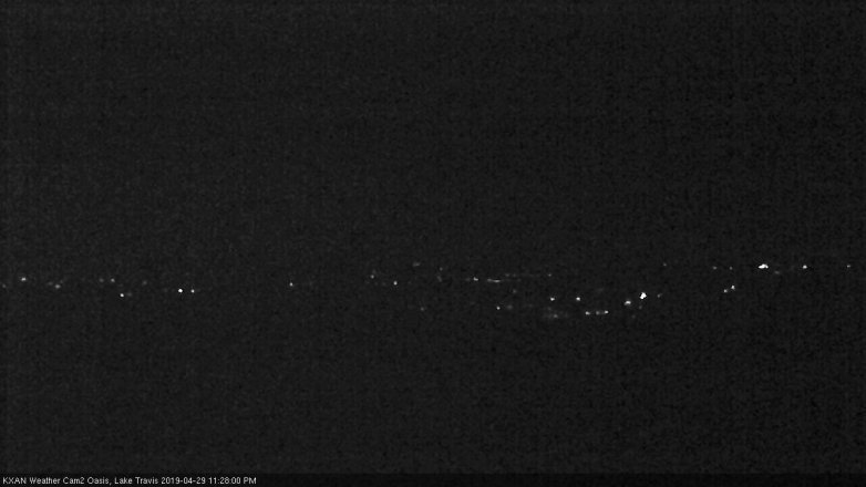 Lake Travis webcam, April 29, 2019 10:30 PM CT