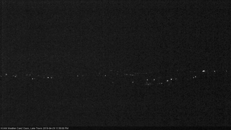 Lake Travis webcam, April 29, 2019 11:00 PM CT
