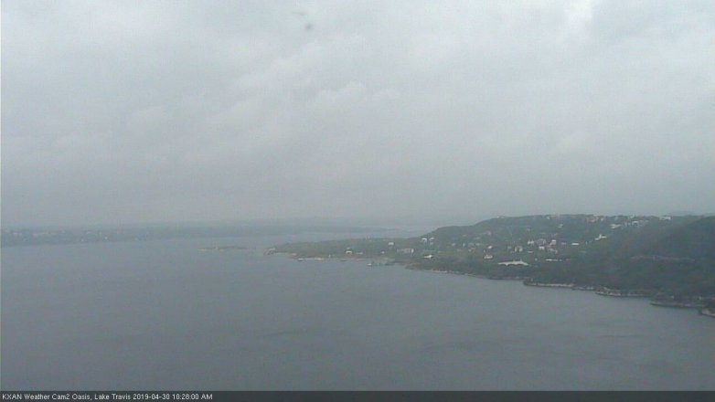 Lake Travis webcam, April 30, 2019 9:30 AM CT