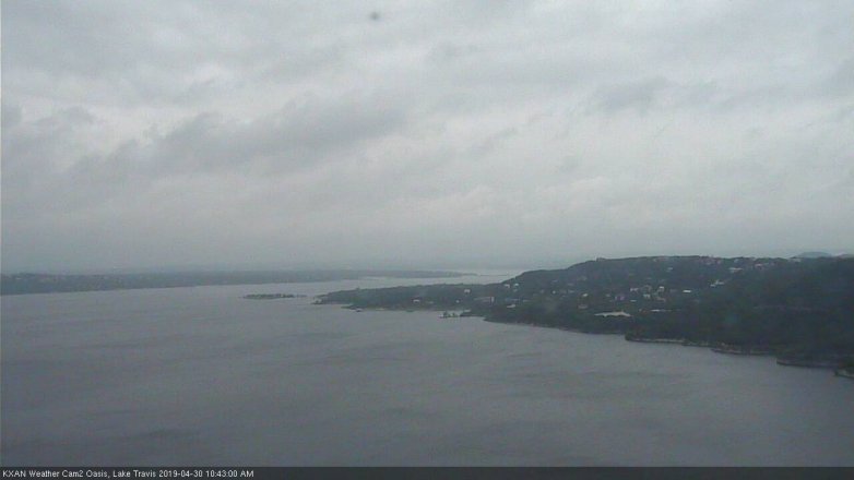 Lake Travis webcam, April 30, 2019 9:45 AM CT