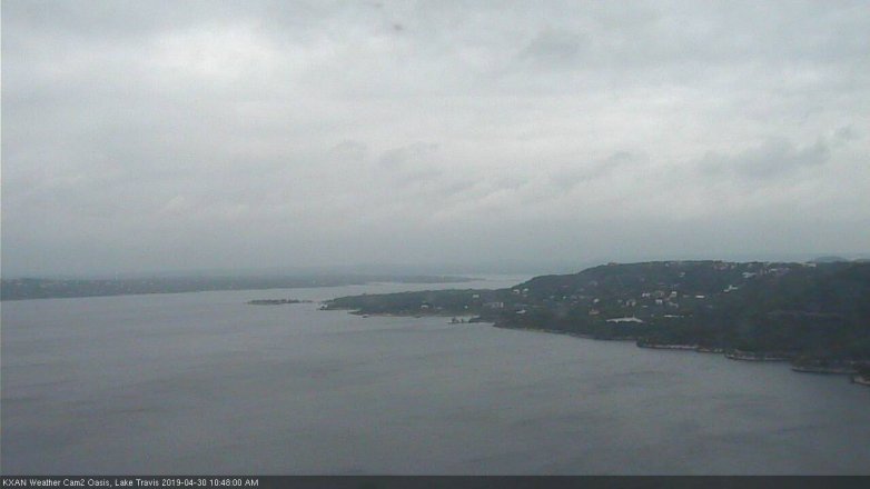 Lake Travis webcam, April 30, 2019 9:50 AM CT