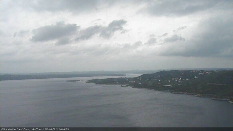 Lake Travis webcam, April 30, 2019 11:40 AM CT
