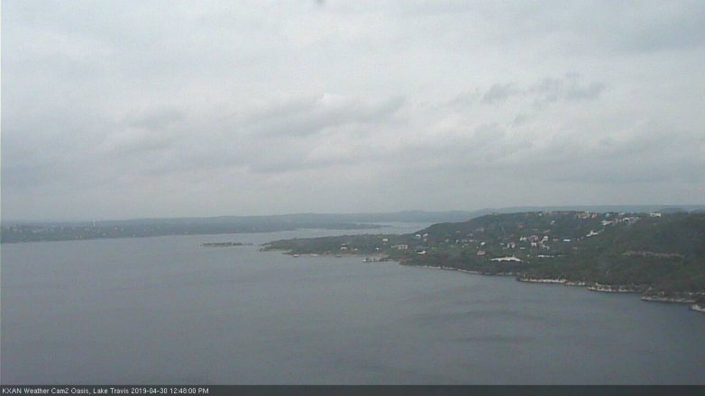 Lake Travis webcam, April 30, 2019 11:50 AM CT