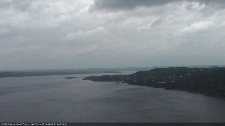 Lake Travis webcam, April 30, 2019 1:10 PM CT
