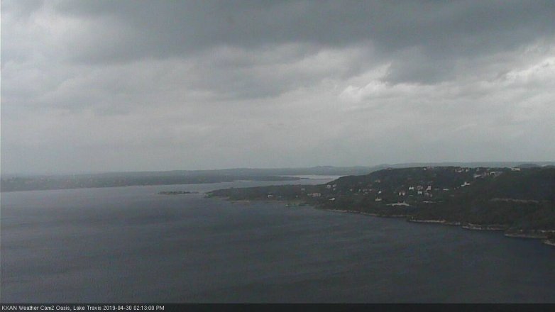 Lake Travis webcam, April 30, 2019 1:15 PM CT