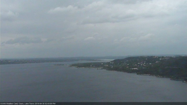 Lake Travis webcam, April 30, 2019 1:45 PM CT