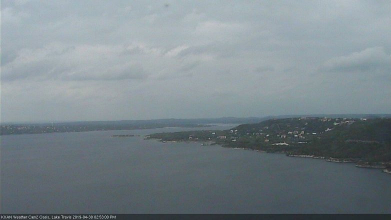 Lake Travis webcam, April 30, 2019 1:55 PM CT