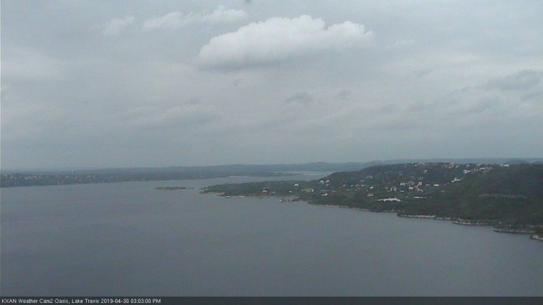 Lake Travis webcam, April 30, 2019 2:05 PM CT