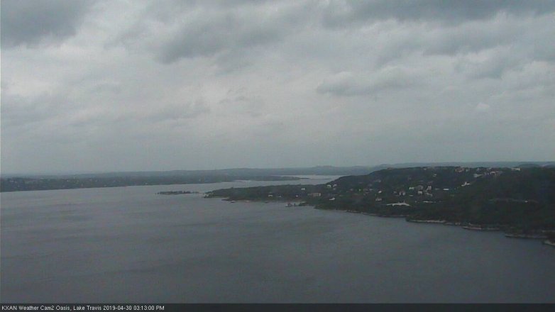 Lake Travis webcam, April 30, 2019 2:15 PM CT