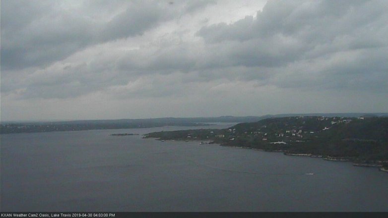 Lake Travis webcam, April 30, 2019 3:05 PM CT
