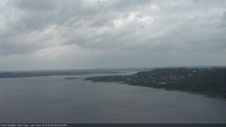 Lake Travis webcam, April 30, 2019 3:25 PM CT
