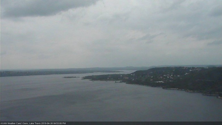 Lake Travis webcam, April 30, 2019 3:55 PM CT