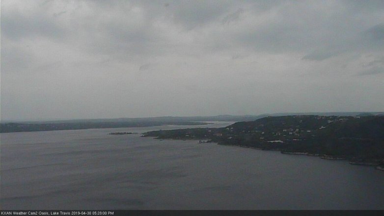Lake Travis webcam, April 30, 2019 4:30 PM CT