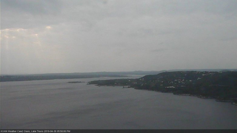 Lake Travis webcam, April 30, 2019 5:00 PM CT