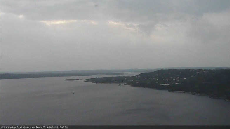 Lake Travis webcam, April 30, 2019 5:20 PM CT