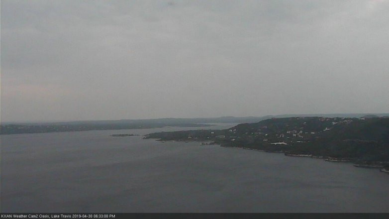 Lake Travis webcam, April 30, 2019 5:35 PM CT