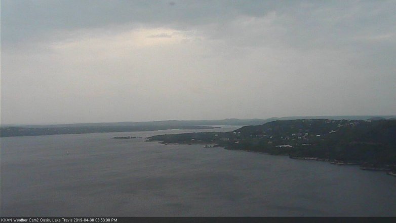 Lake Travis webcam, April 30, 2019 5:55 PM CT