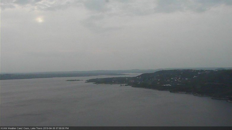Lake Travis webcam, April 30, 2019 6:10 PM CT