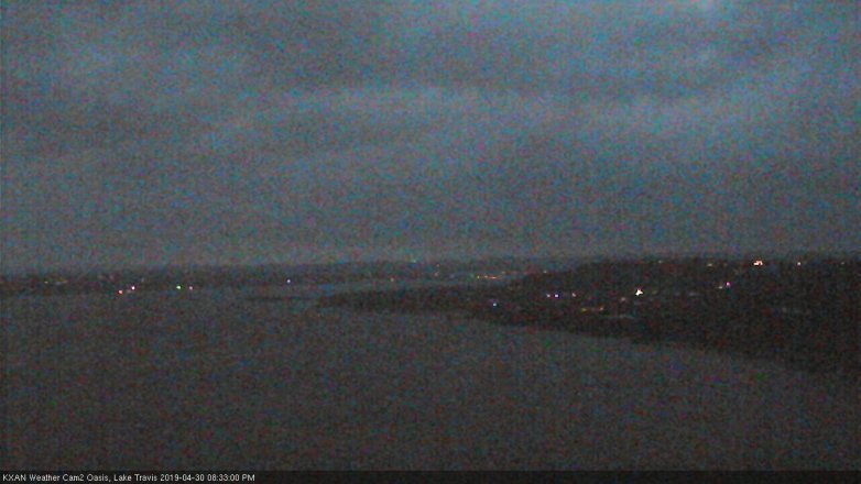 Lake Travis webcam, April 30, 2019 7:35 PM CT