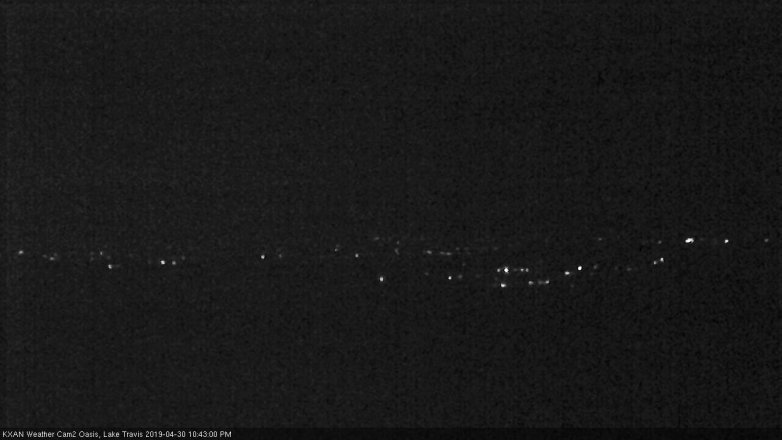 Lake Travis webcam, April 30, 2019 9:45 PM CT
