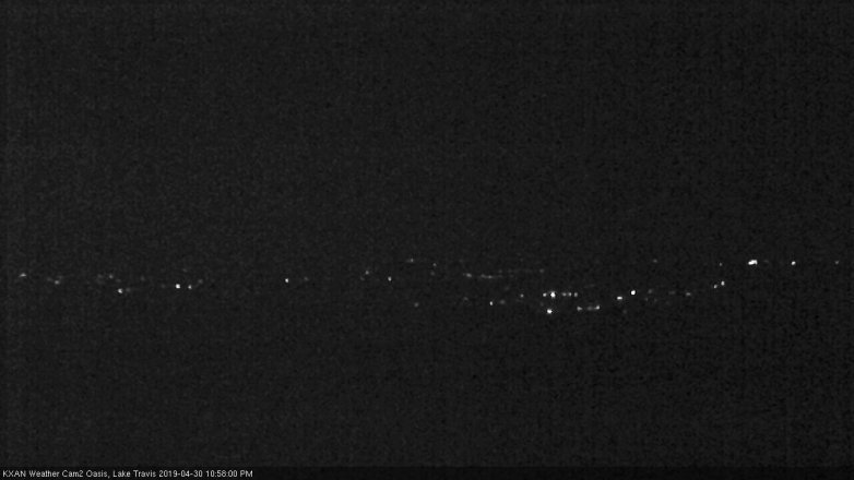 Lake Travis webcam, April 30, 2019 10:00 PM CT