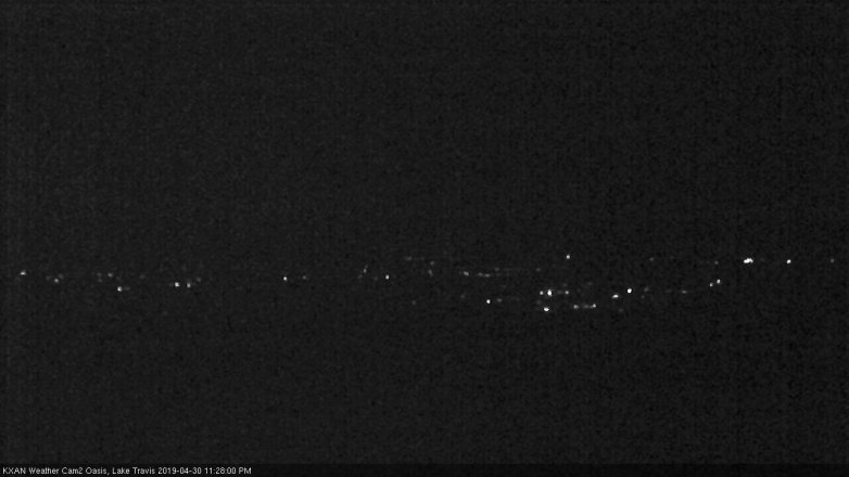 Lake Travis webcam, April 30, 2019 10:30 PM CT