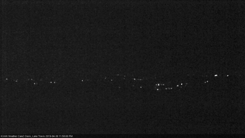 Lake Travis webcam, April 30, 2019 11:00 PM CT
