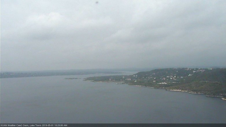 Lake Travis webcam, May 1, 2019 9:30 AM CT
