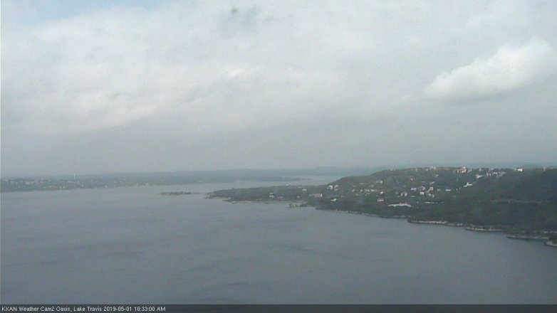 Lake Travis webcam, May 1, 2019 9:35 AM CT