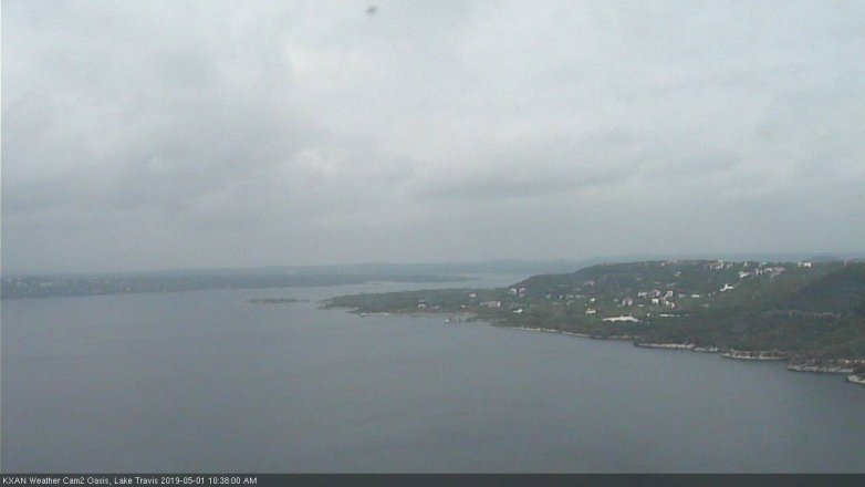 Lake Travis webcam, May 1, 2019 9:40 AM CT