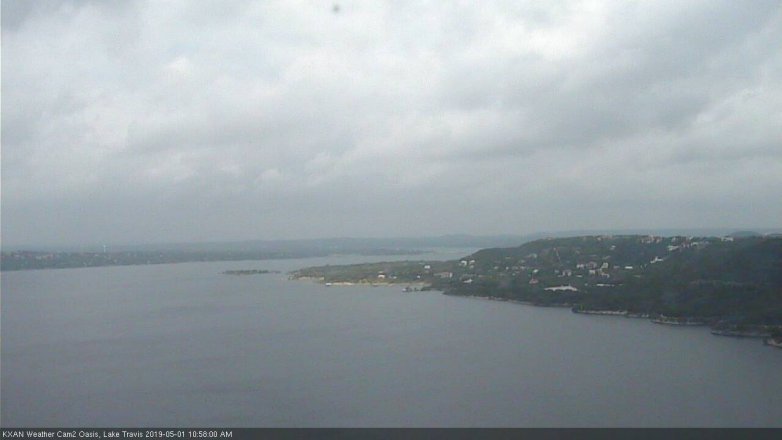 Lake Travis webcam, May 1, 2019 10:00 AM CT