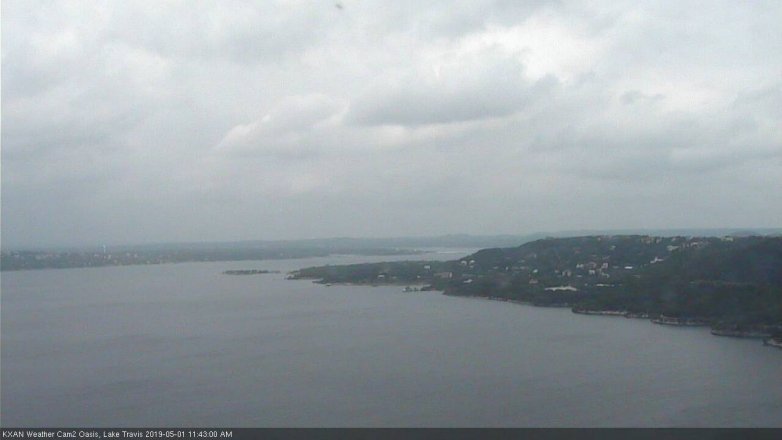 Lake Travis webcam, May 1, 2019 10:45 AM CT