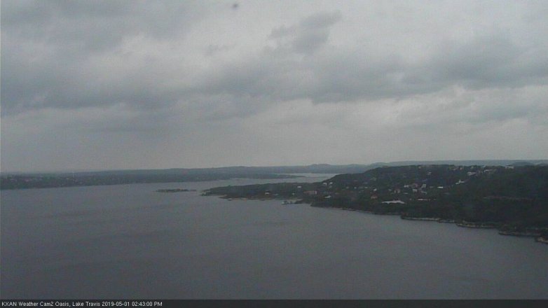 Lake Travis webcam, May 1, 2019 1:45 PM CT
