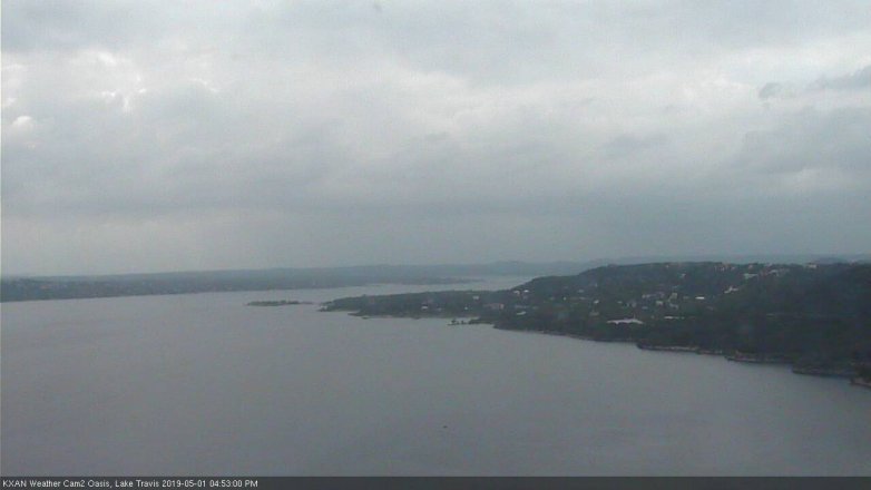 Lake Travis webcam, May 1, 2019 3:55 PM CT