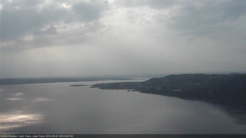 Lake Travis webcam, May 1, 2019 4:55 PM CT