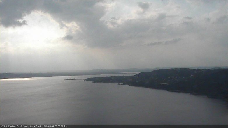 Lake Travis webcam, May 1, 2019 5:00 PM CT