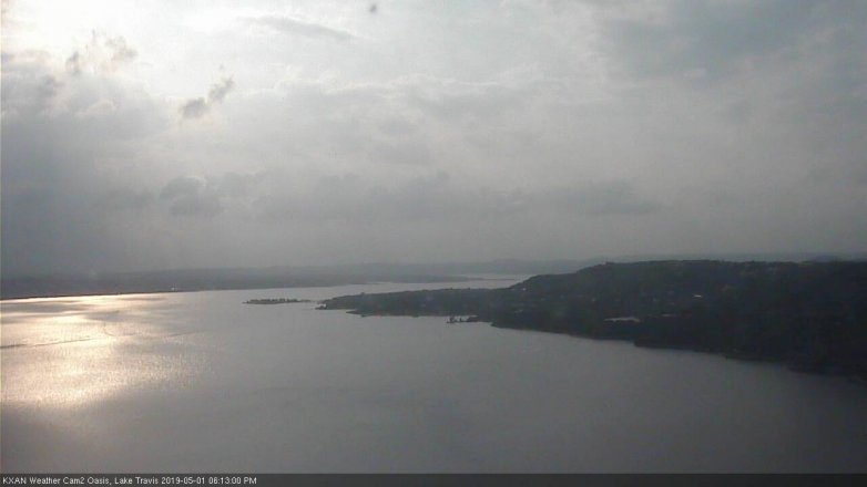 Lake Travis webcam, May 1, 2019 5:15 PM CT