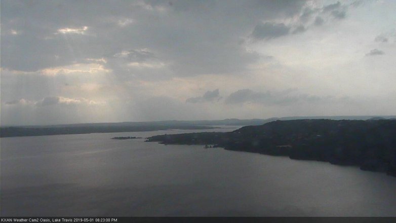 Lake Travis webcam, May 1, 2019 5:25 PM CT