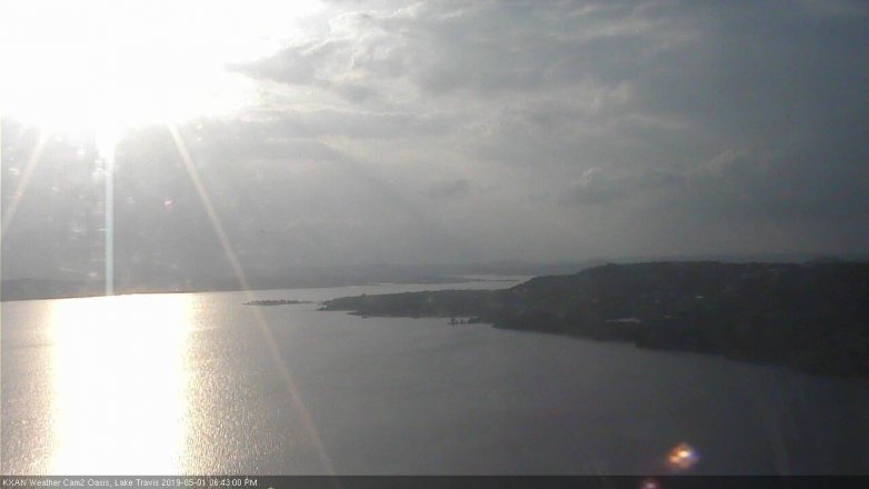 Lake Travis webcam, May 1, 2019 5:45 PM CT