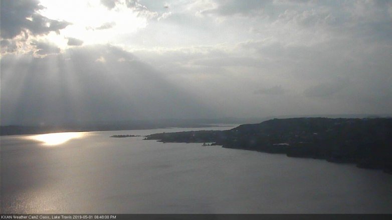Lake Travis webcam, May 1, 2019 5:50 PM CT