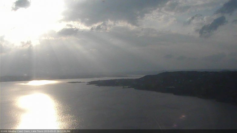 Lake Travis webcam, May 1, 2019 5:55 PM CT