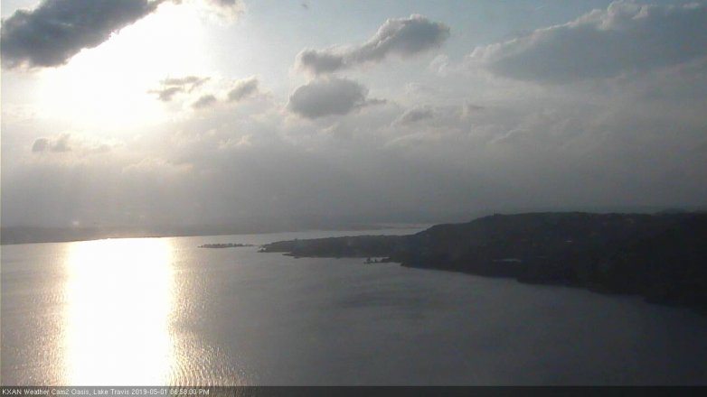 Lake Travis webcam, May 1, 2019 6:00 PM CT
