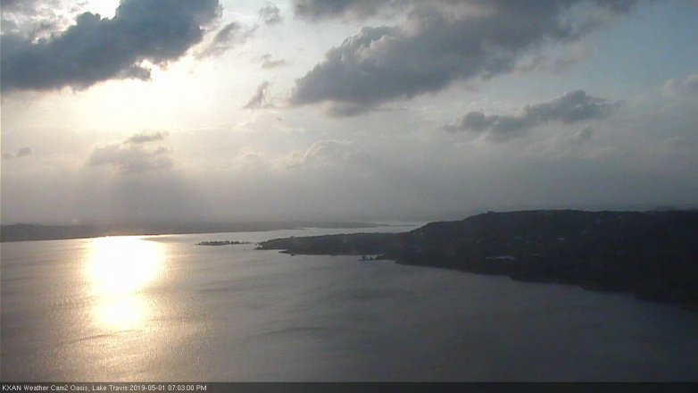 Lake Travis webcam, May 1, 2019 6:05 PM CT